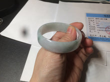 Load image into Gallery viewer, 52.2mm certified 100% natural Type A sunny green/white/purple jadeite jade bangle BK7-2419
