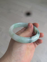 Load image into Gallery viewer, 55.7mm Certified type A 100% Natural icy watery sunny green Jadeite bangle AY25-1702