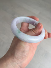 Load image into Gallery viewer, 55mm Certified 100% natural Type A light purple with sunny flying flowers jadeite jade bangle BL107-8720