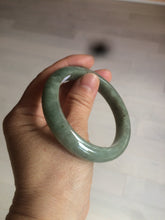 Load image into Gallery viewer, 54.6mm Certified 100% natural Type A green/gray jadeite jade bangle AE67-2865