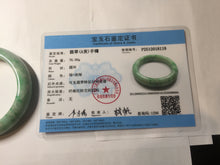 Load image into Gallery viewer, 57.5mm Certified Type A 100% Natural sunny green yellow white Jadeite bangle PC163-8119