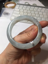 Load image into Gallery viewer, 54.5mm 100% natural type A icy watery light green/brown/black ice river with seaweed jadeite jade bangle Y154-5248