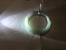 Load image into Gallery viewer, 54.5mm 100% natural type A icy watery light green/brown/black ice river with seaweed jadeite jade bangle Y154-5248