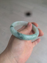Load image into Gallery viewer, 55.7mm Certified type A 100% Natural icy watery sunny green Jadeite bangle AY25-1702