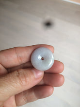 Load image into Gallery viewer, 100% Natural green/white/purple jadeite Jade Safety Guardian Button(donut) Pendant/worry stone AX29