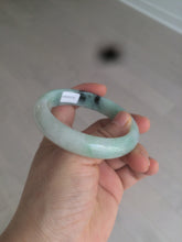 Load image into Gallery viewer, 55.7mm Certified type A 100% Natural icy watery sunny green Jadeite bangle AY25-1702