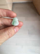 Load image into Gallery viewer, 100% Natural type A green/white small happy buddha jadeite Jade pendant necklace group BP111