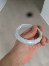 Load image into Gallery viewer, 58mm certified 100% natural light white/green/purple/yellow (Fu Lu Shou) jadeite jade bangle A102-1371