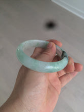 Load image into Gallery viewer, 55.7mm Certified type A 100% Natural icy watery sunny green Jadeite bangle AY25-1702