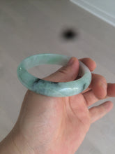 Load image into Gallery viewer, 55.7mm Certified type A 100% Natural icy watery sunny green Jadeite bangle AY25-1702