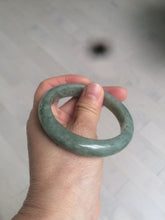Load image into Gallery viewer, 54.6mm Certified 100% natural Type A green/gray jadeite jade bangle AE67-2865