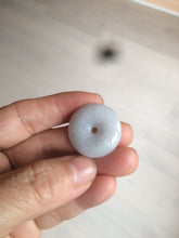 Load image into Gallery viewer, 100% Natural green/white/purple jadeite Jade Safety Guardian Button(donut) Pendant/worry stone AX29