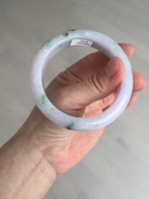 Load image into Gallery viewer, 55mm Certified 100% natural Type A light purple with sunny flying flowers jadeite jade bangle BL107-8720