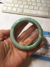 Load image into Gallery viewer, 57.5mm Certified Type A 100% Natural sunny green yellow white Jadeite bangle PC163-8119