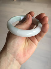Load image into Gallery viewer, 55.5mm Certified Type A 100% Natural green white Jadeite Jade bangle BQ58-6877