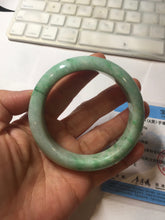 Load image into Gallery viewer, 57.5mm Certified Type A 100% Natural sunny green yellow white Jadeite bangle PC163-8119