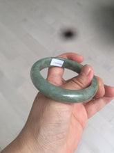 Load image into Gallery viewer, 54.6mm Certified 100% natural Type A green/gray jadeite jade bangle AE67-2865