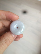 Load image into Gallery viewer, 100% Natural green/white/purple jadeite Jade Safety Guardian Button(donut) Pendant/worry stone AX29