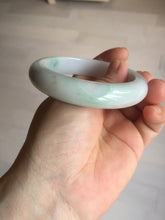 Load image into Gallery viewer, 55.5mm Certified Type A 100% Natural green white Jadeite Jade bangle BQ58-6877