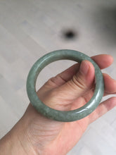 Load image into Gallery viewer, 54.6mm Certified 100% natural Type A green/gray jadeite jade bangle AE67-2865