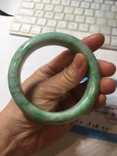 Load image into Gallery viewer, 57.5mm Certified Type A 100% Natural sunny green yellow white Jadeite bangle PC163-8119