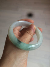 Load image into Gallery viewer, 55.6mm Certified type A 100% Natural icy watery light green Jadeite bangle AY24-1699