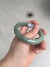 Load image into Gallery viewer, 54.6mm Certified 100% natural Type A green/gray jadeite jade bangle AE67-2865
