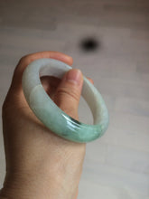 Load image into Gallery viewer, 55.6mm Certified type A 100% Natural icy watery light green Jadeite bangle AY24-1699