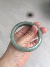 Load image into Gallery viewer, 54.6mm Certified 100% natural Type A green/gray jadeite jade bangle AE67-2865