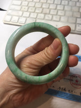 Load image into Gallery viewer, 57.5mm Certified Type A 100% Natural sunny green yellow white Jadeite bangle PC163-8119