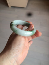 Load image into Gallery viewer, 54mm certified 100% natural Type A green/dark green/white/brown jungle camouflage color jadeite jade bangle BG22-1726