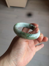 Load image into Gallery viewer, 54mm certified 100% natural Type A green/dark green/white/brown jungle camouflage color jadeite jade bangle BG22-1726