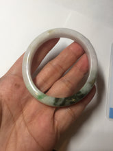 Load image into Gallery viewer, 52mm certified Type A 100% Natural sunny green yellow brown white oval Jadeite Jade bangle Q138-1727