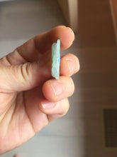 Load image into Gallery viewer, 100% Natural type A icy watery oily dark green(油青) happy Buddha jadeite pendant BS126