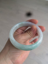 Load image into Gallery viewer, 55.6mm Certified type A 100% Natural icy watery light green Jadeite bangle AY24-1699
