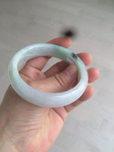Load image into Gallery viewer, 55.6mm Certified type A 100% Natural icy watery light green Jadeite bangle AY24-1699