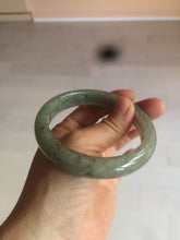 Load image into Gallery viewer, 58.8mm Certified 100% natural Type A green/gray jadeite jade bangle AE69-2863