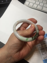 Load image into Gallery viewer, 52mm certified Type A 100% Natural sunny green yellow brown white oval Jadeite Jade bangle Q138-1727