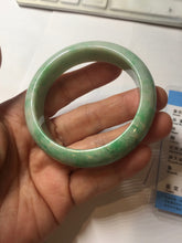 Load image into Gallery viewer, 52.3mm Certified Type A 100% Natural sunny green yellow white Jadeite bangle PC164-8128