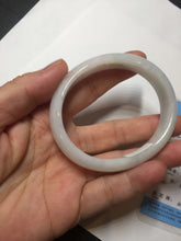 Load image into Gallery viewer, 52mm certified Type A 100% Natural sunny green/white/red oval Jadeite Jade bangle E92-0263