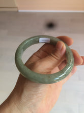 Load image into Gallery viewer, 58.8mm Certified 100% natural Type A green/gray jadeite jade bangle AE69-2863