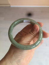 Load image into Gallery viewer, 58.8mm Certified 100% natural Type A green/gray jadeite jade bangle AE69-2863