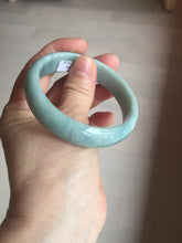 Load image into Gallery viewer, 55.8mm certified 100% natural light green blue jadeite jade bangle AS90-7056