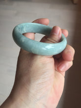 Load image into Gallery viewer, 55.8mm certified 100% natural light green blue jadeite jade bangle AS90-7056