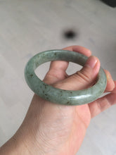 Load image into Gallery viewer, 58.8mm Certified 100% natural Type A green/gray jadeite jade bangle AE69-2863