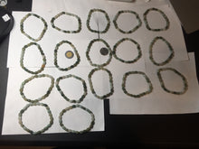 Load image into Gallery viewer, 100% natural type A dark green brown green white olive(Lulutong) jadeite jade beads bracelet group PB225
