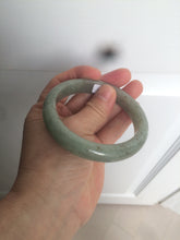 Load image into Gallery viewer, 58.8mm Certified 100% natural Type A green/gray jadeite jade bangle AE69-2863