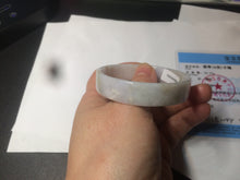 Load image into Gallery viewer, 48.8mm Certified Type A 100% Natural light purple/yellow/white square Jadeite Jade bangle Y151-8064