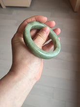 Load image into Gallery viewer, 55mm certified type A 100% Natural light green/gray/brown square style Jadeite Jade bangle BS1-1502