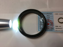 Load image into Gallery viewer, 62.2mm 100% Natural Dark Green/Black Meteorite Starry Night Sky Galaxy Nephrite Bangle HK4-5902